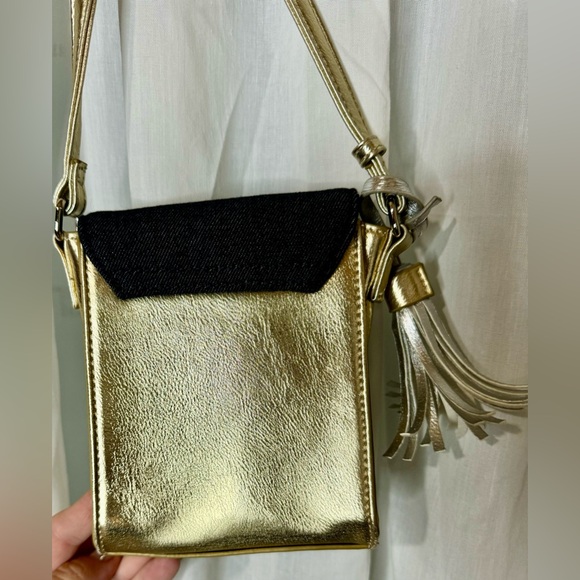 ๐ NWOT Joseph Ribkoff Gold, Silver, Denim, Small crossbody - Picture 3 of 7